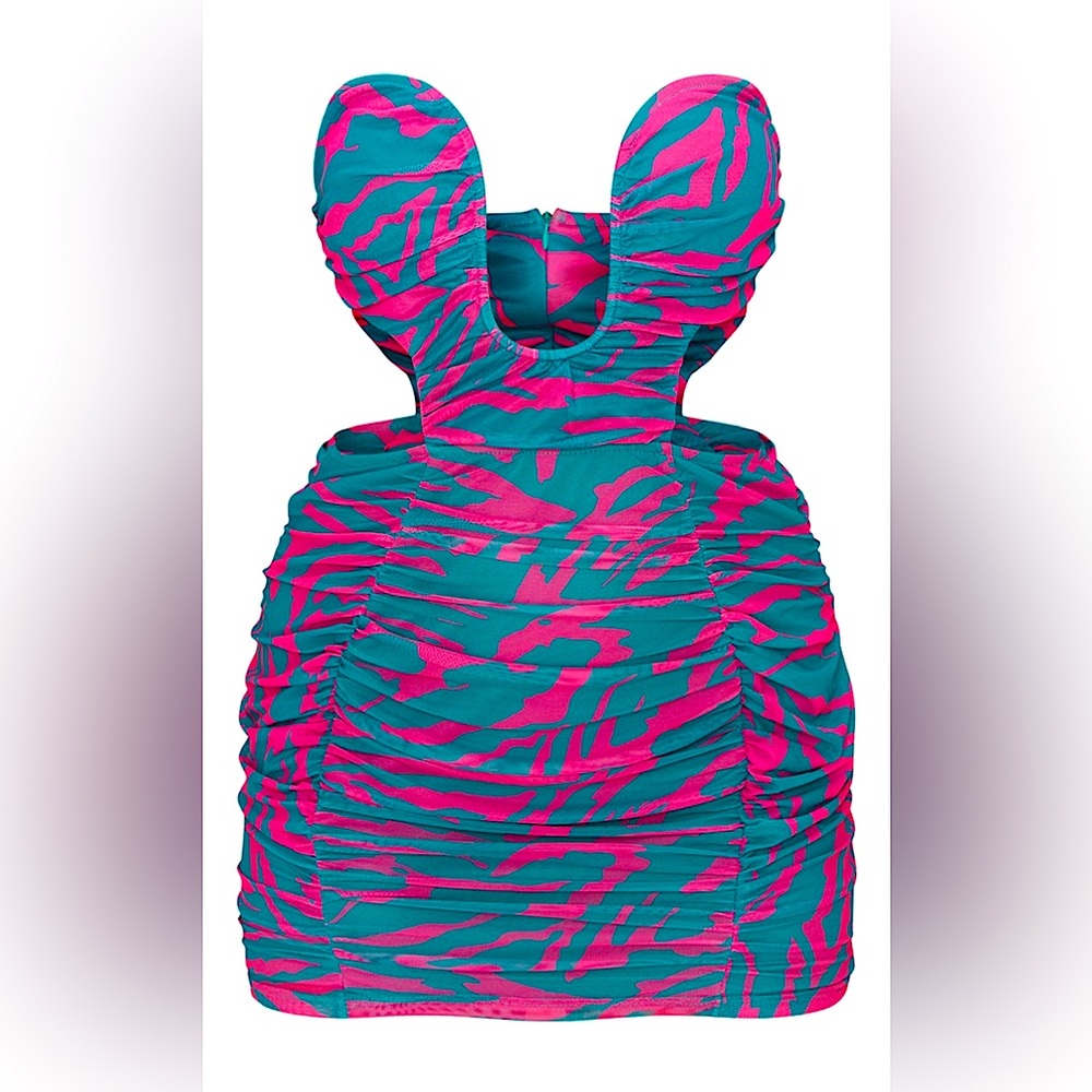 PrettyLittleThing 90s Barbiecore Bodycon Mini Dress - Picture 5 of 5
